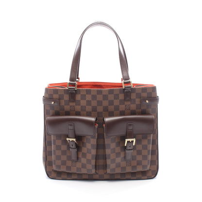 ユゼス ダミエエベヌ ハンドバッグ トートバッグ PVC レザー ブラウン ルイヴィトン バッグ LOUIS VUITTON