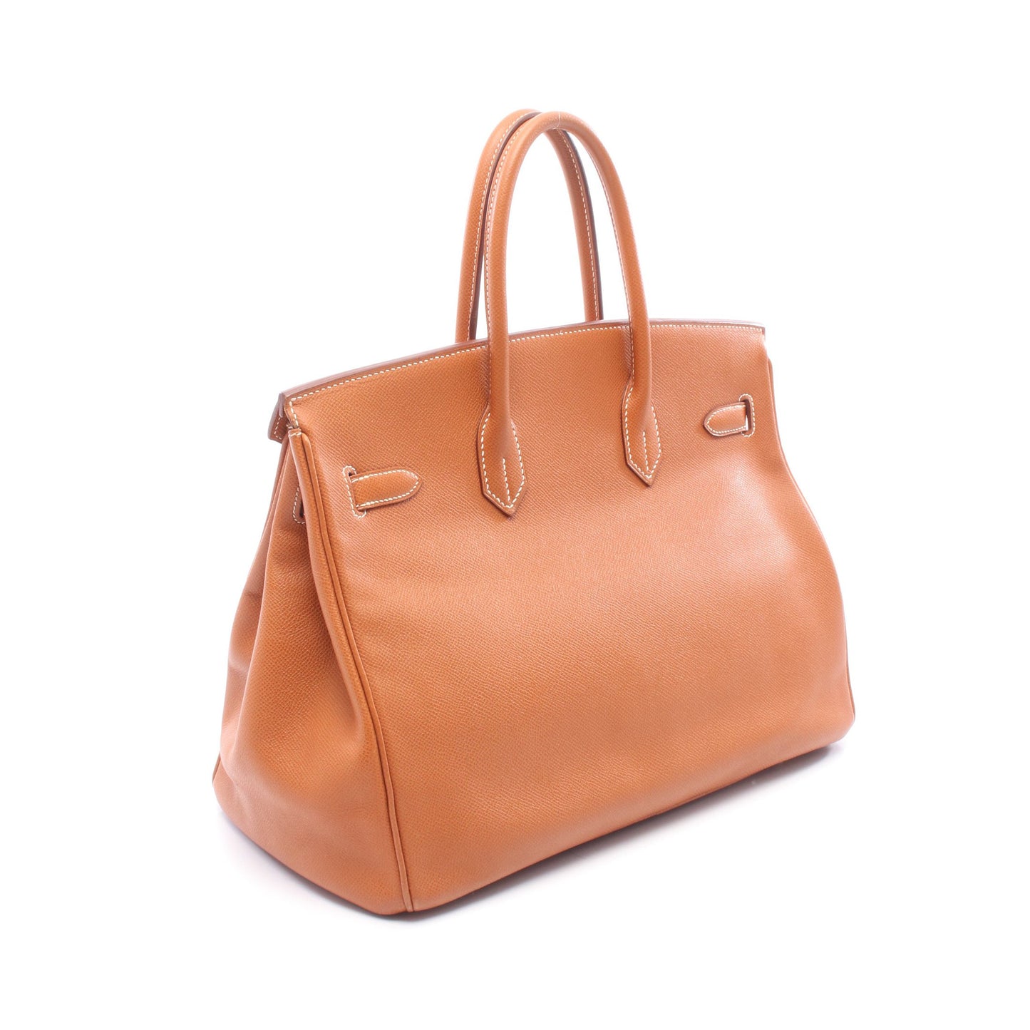 バーキン35 ゴールド ハンドバッグ ヴォーエプソン ブラウン ゴールド金具 □L刻印 エルメス バッグ HERMES