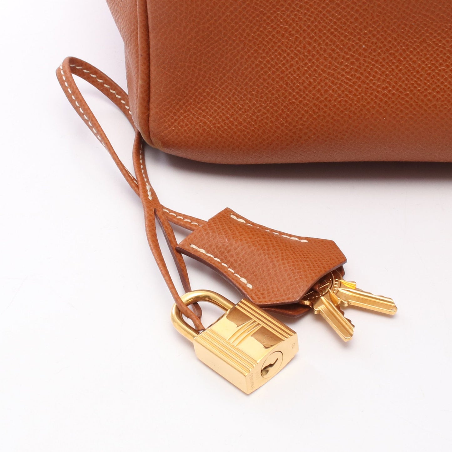 バーキン35 ゴールド ハンドバッグ ヴォーエプソン ブラウン ゴールド金具 □L刻印 エルメス バッグ HERMES