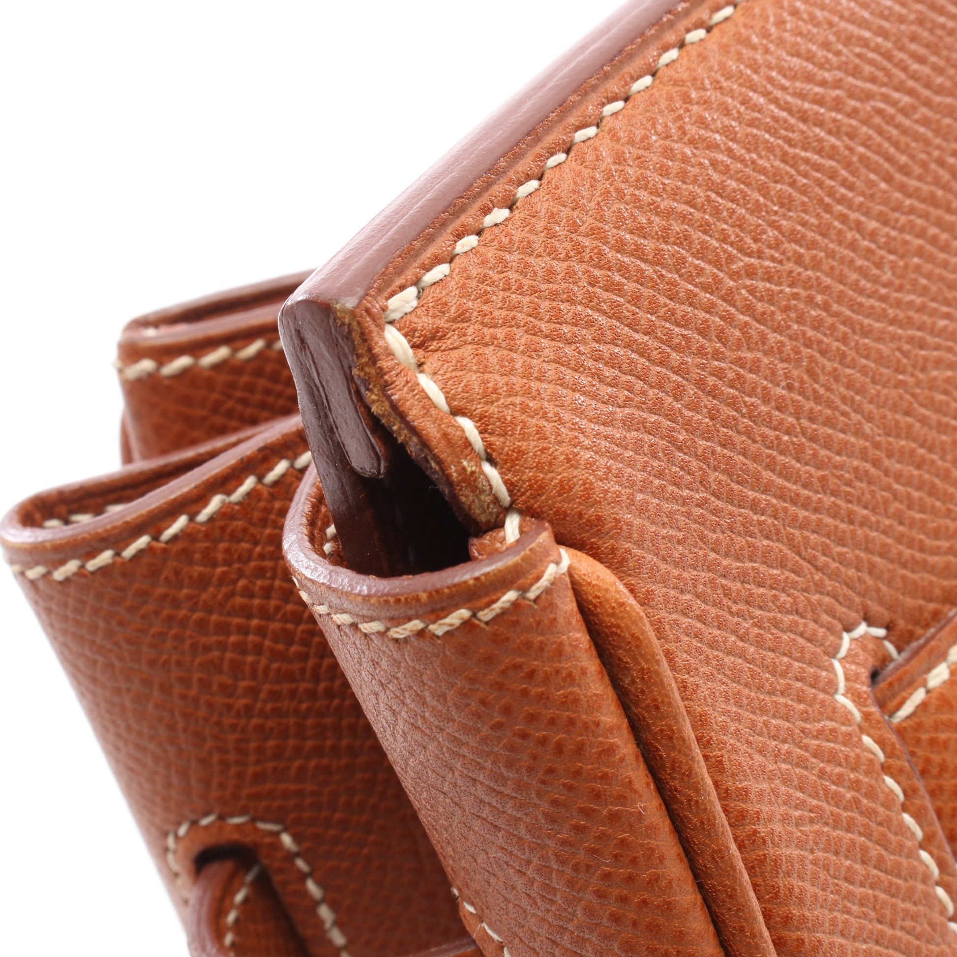 バーキン35 ゴールド ハンドバッグ ヴォーエプソン ブラウン ゴールド金具 □L刻印 エルメス バッグ HERMES