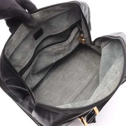 アマソナ32 ハンドバッグ レザー ブラック ロエベ バッグ LOEWE