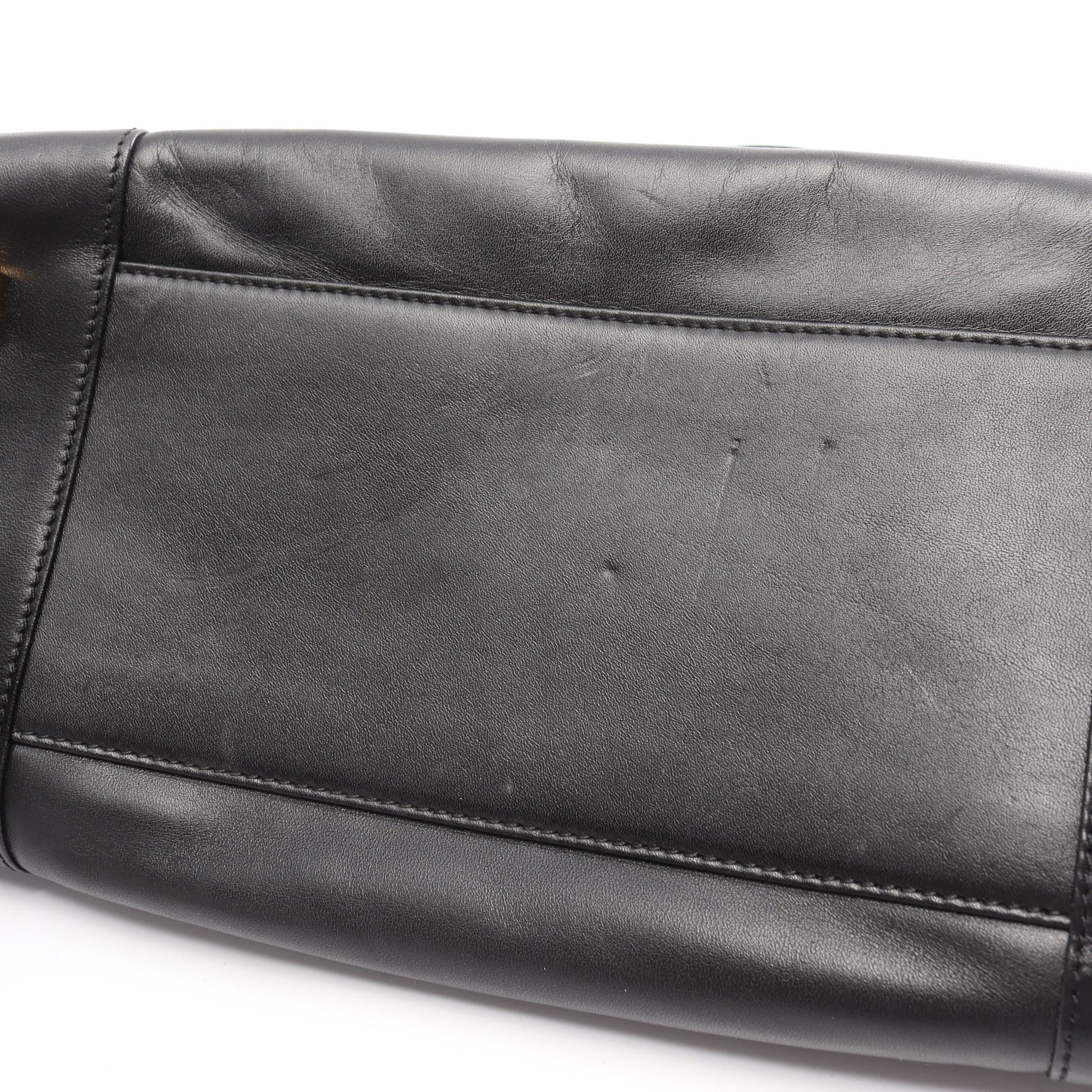アマソナ32 ハンドバッグ レザー ブラック ロエベ バッグ LOEWE