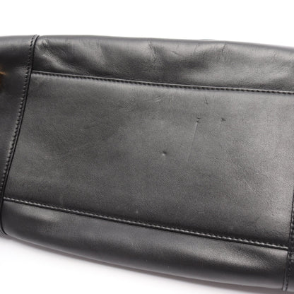 アマソナ32 ハンドバッグ レザー ブラック ロエベ バッグ LOEWE