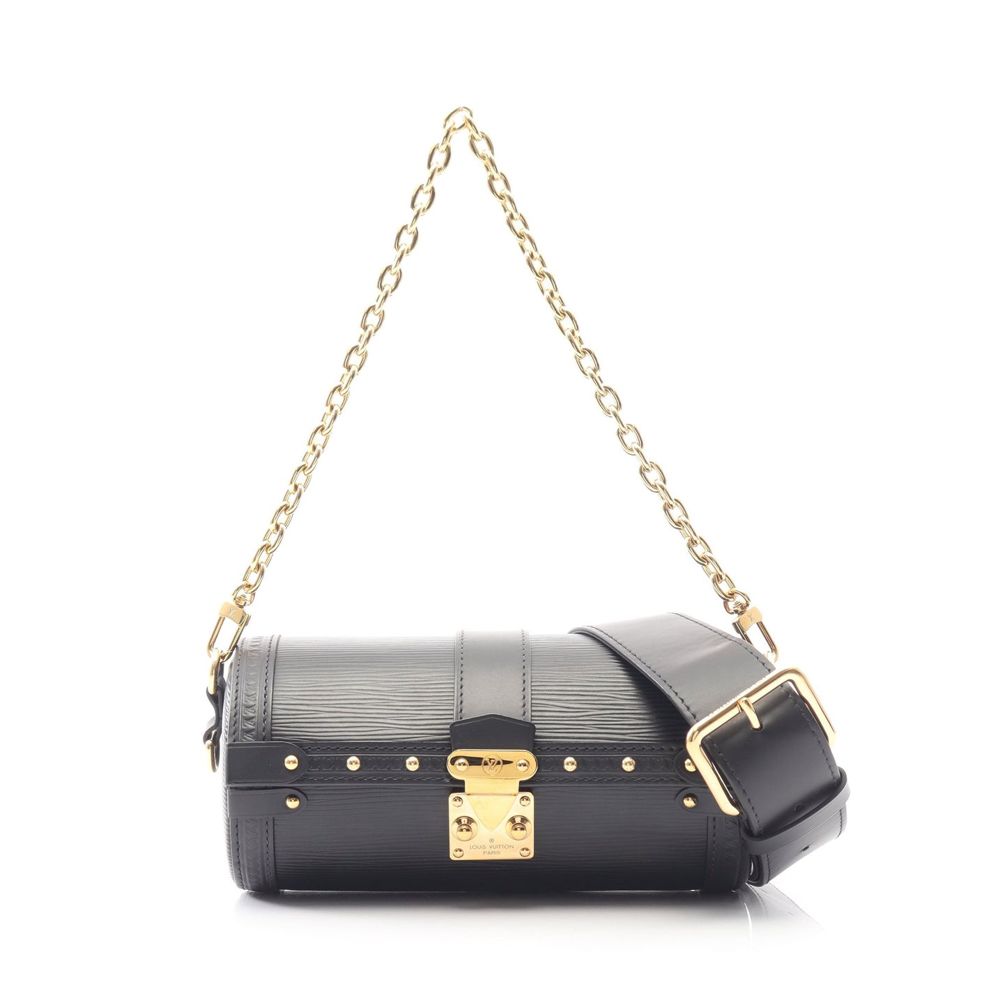 パピヨン トランク エピ チェーンハンドバッグ レザー ブラック 2WAY ルイヴィトン バッグ LOUIS VUITTON