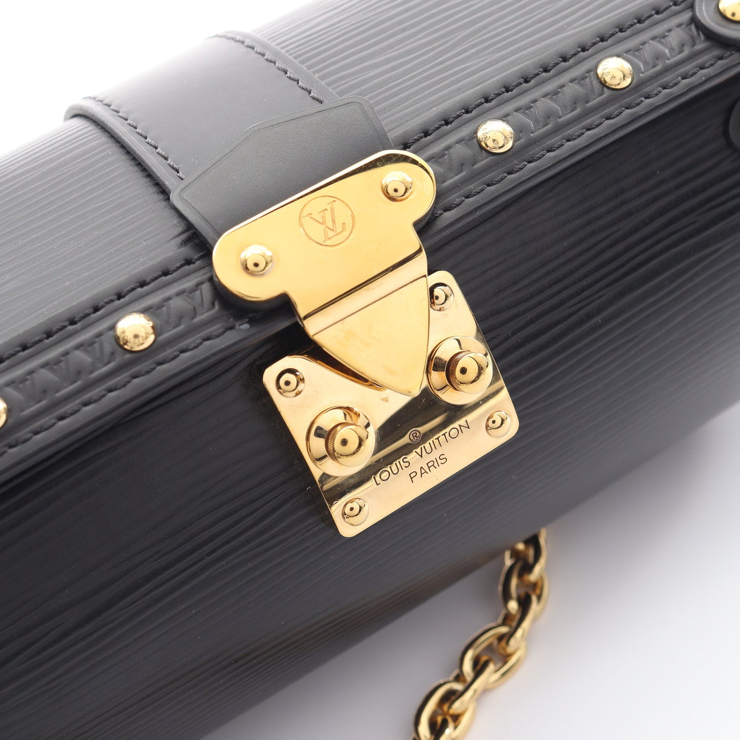 パピヨン トランク エピ チェーンハンドバッグ レザー ブラック 2WAY ルイヴィトン バッグ LOUIS VUITTON