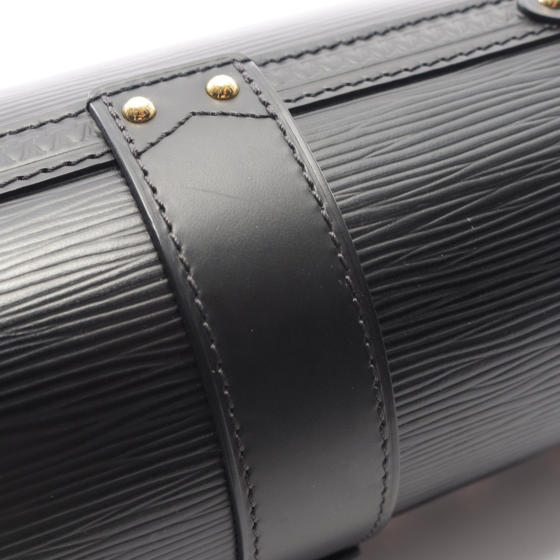 パピヨン トランク エピ チェーンハンドバッグ レザー ブラック 2WAY ルイヴィトン バッグ LOUIS VUITTON