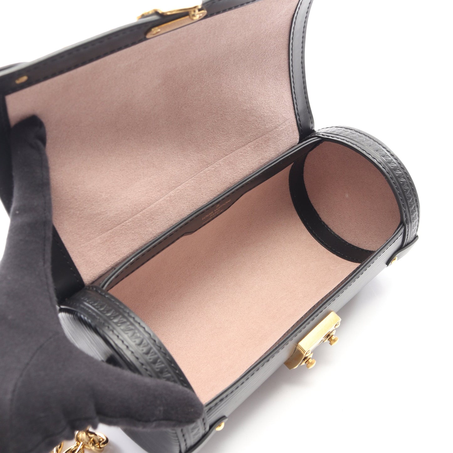 パピヨン トランク エピ チェーンハンドバッグ レザー ブラック 2WAY ルイヴィトン バッグ LOUIS VUITTON