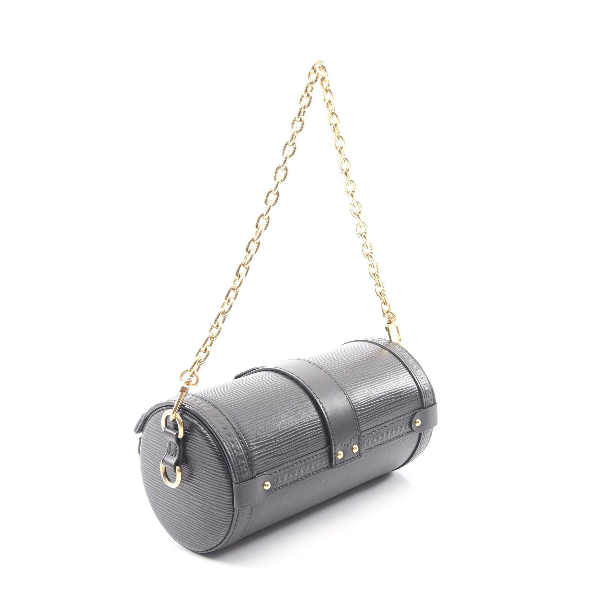 パピヨン トランク エピ チェーンハンドバッグ レザー ブラック 2WAY ルイヴィトン バッグ LOUIS VUITTON