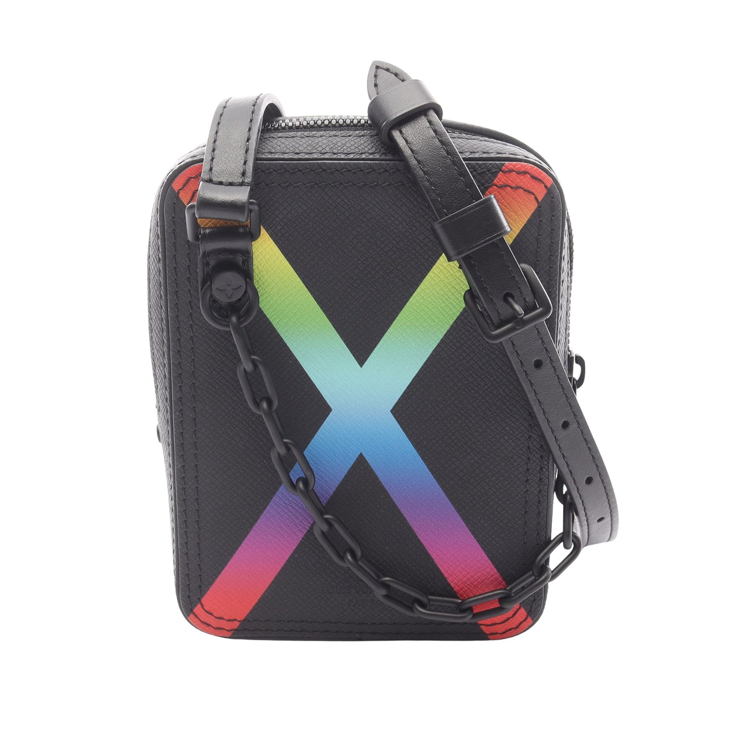 ダヌーブメッセンジャー タイガ ノワール ショルダーバッグ レザー ブラック ルイヴィトン バッグ LOUIS VUITTON