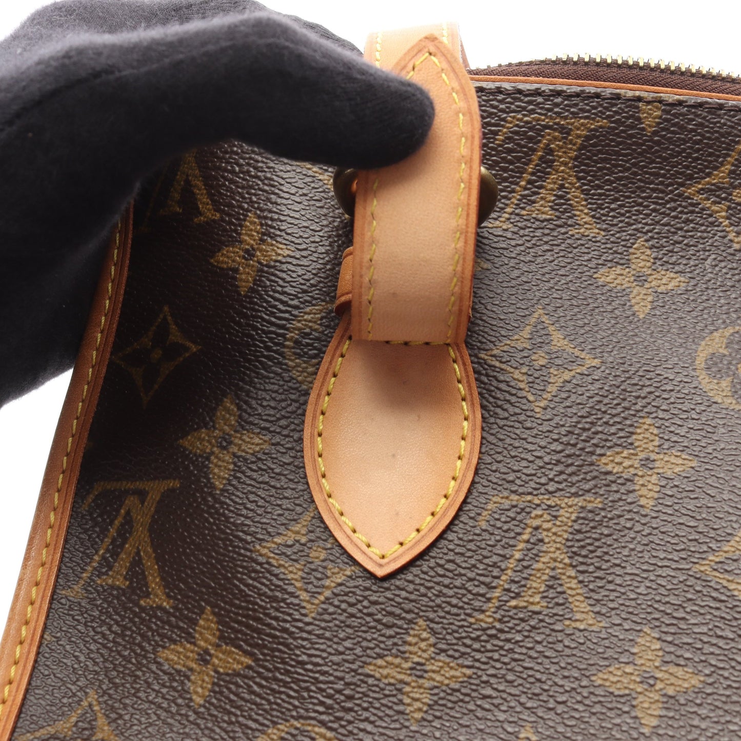 ポパンクール オ モノグラム ショルダーバッグ トートバッグ PVC レザー ブラウン ルイヴィトン バッグ LOUIS VUITTON