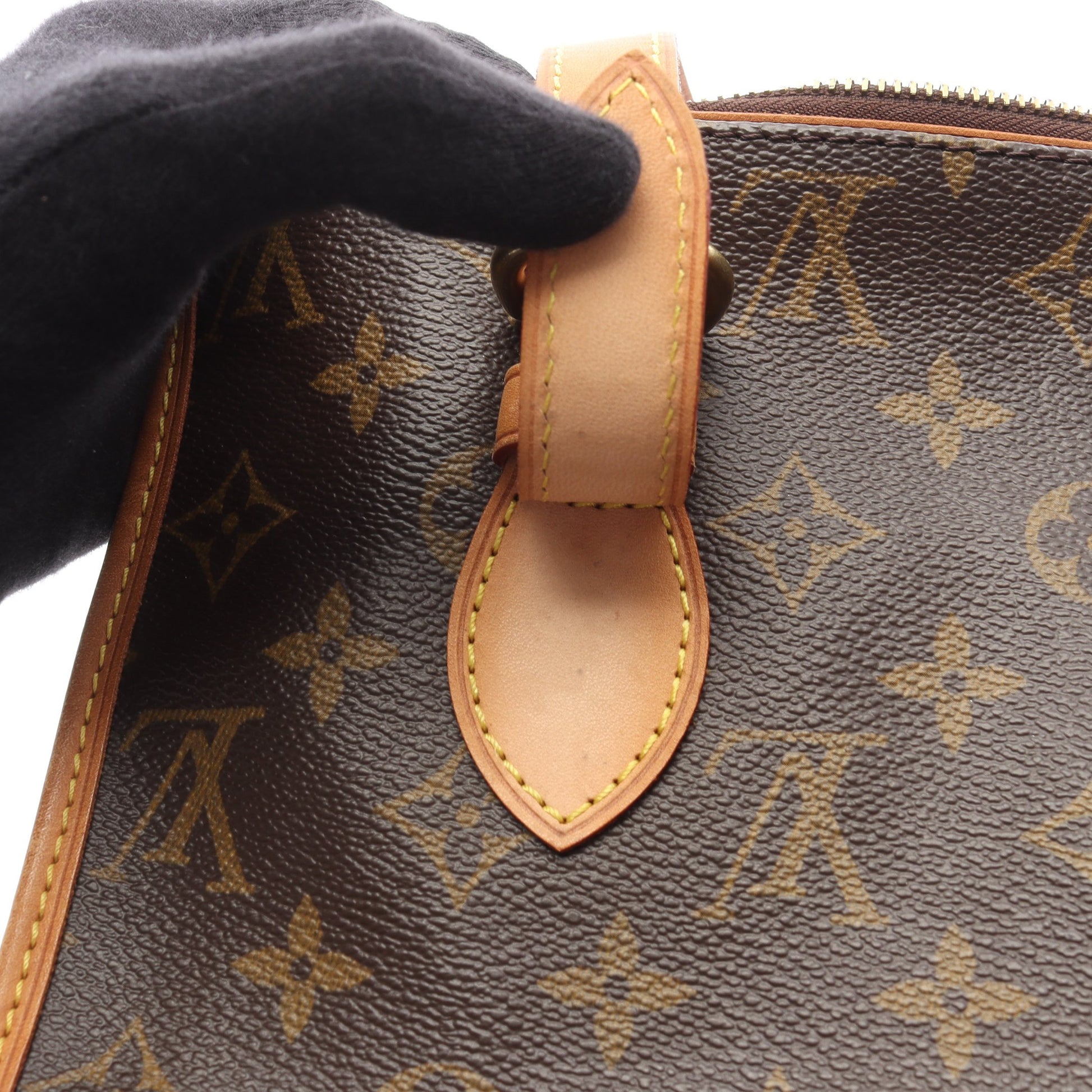 ポパンクール オ モノグラム ショルダーバッグ トートバッグ PVC レザー ブラウン ルイヴィトン バッグ LOUIS VUITTON