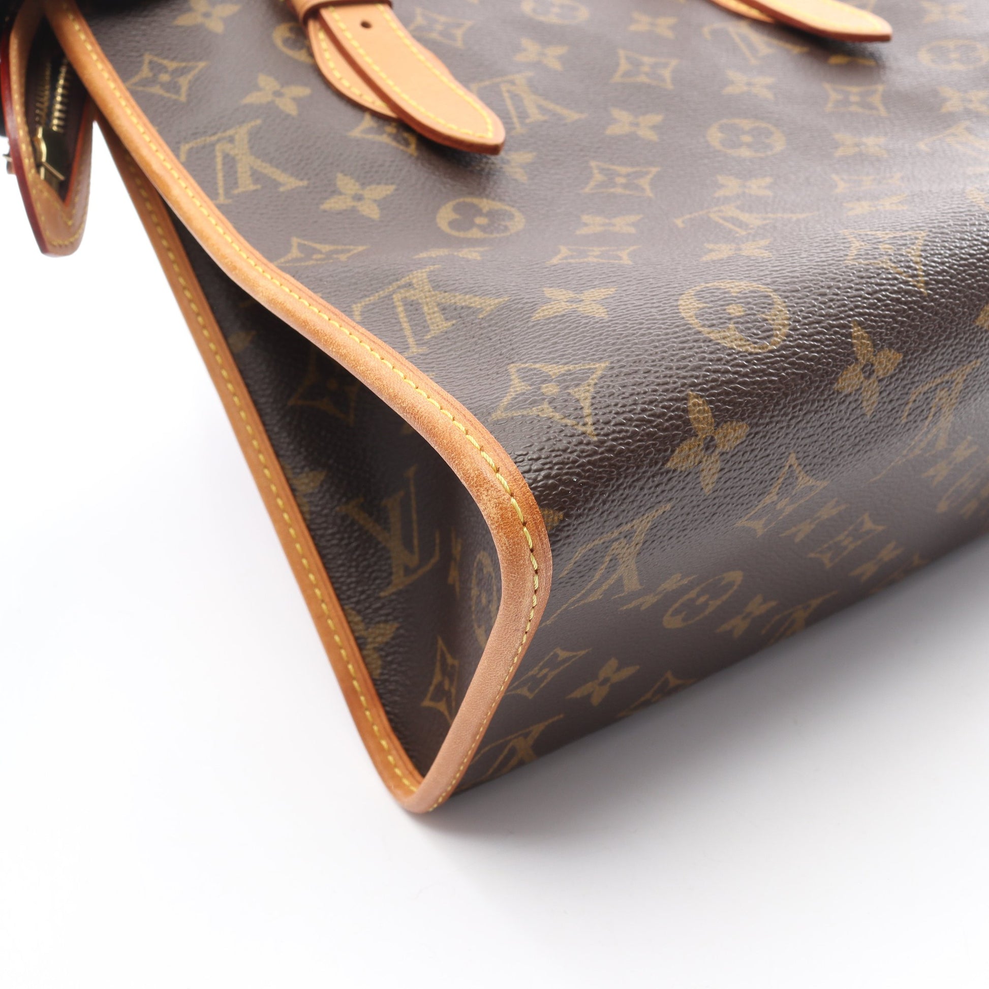 ポパンクール オ モノグラム ショルダーバッグ トートバッグ PVC レザー ブラウン ルイヴィトン バッグ LOUIS VUITTON
