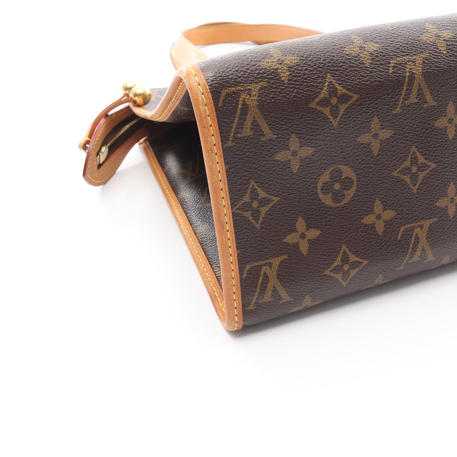 ポパンクール オ モノグラム ショルダーバッグ トートバッグ PVC レザー ブラウン ルイヴィトン バッグ LOUIS VUITTON
