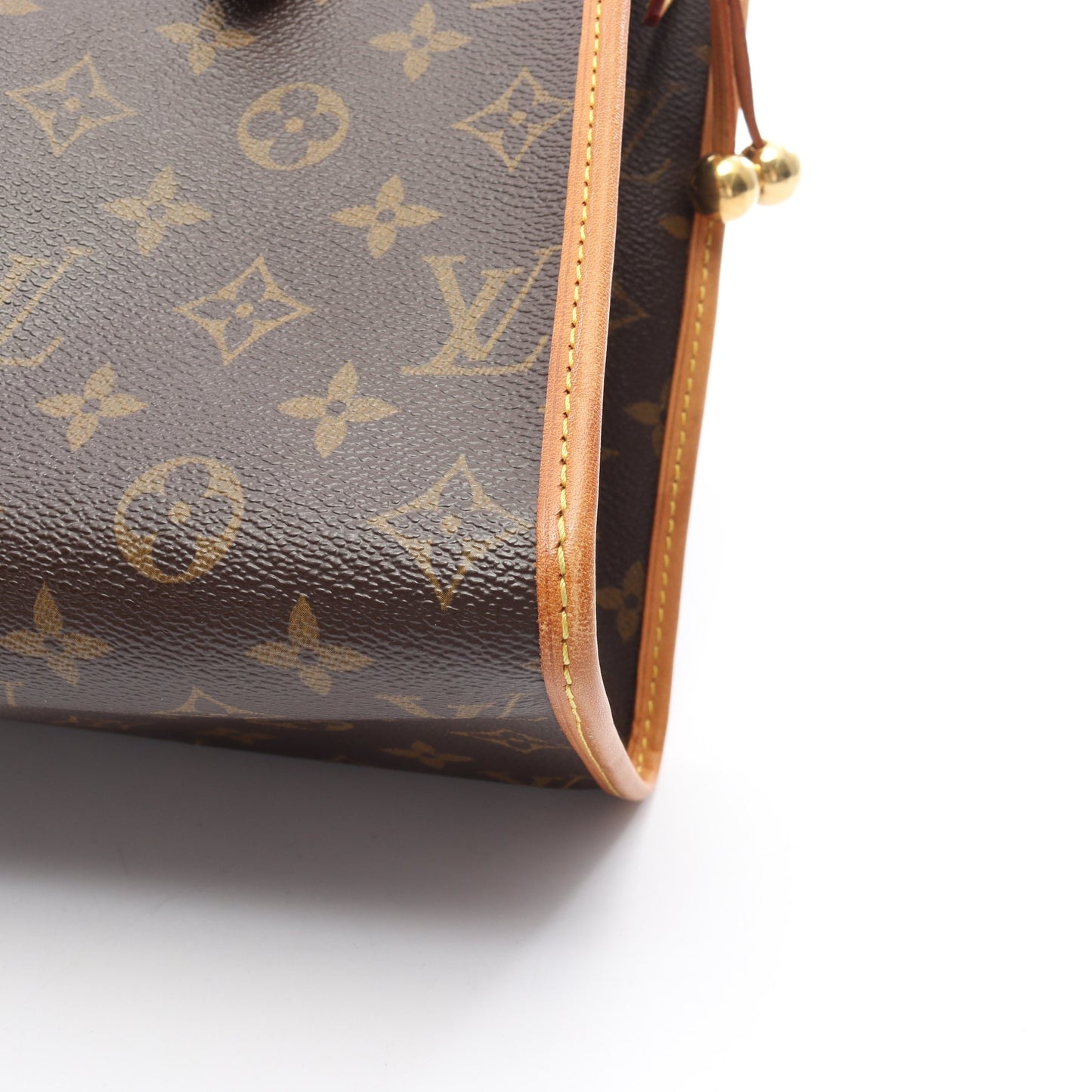 ポパンクール オ モノグラム ショルダーバッグ トートバッグ PVC レザー ブラウン ルイヴィトン バッグ LOUIS VUITTON