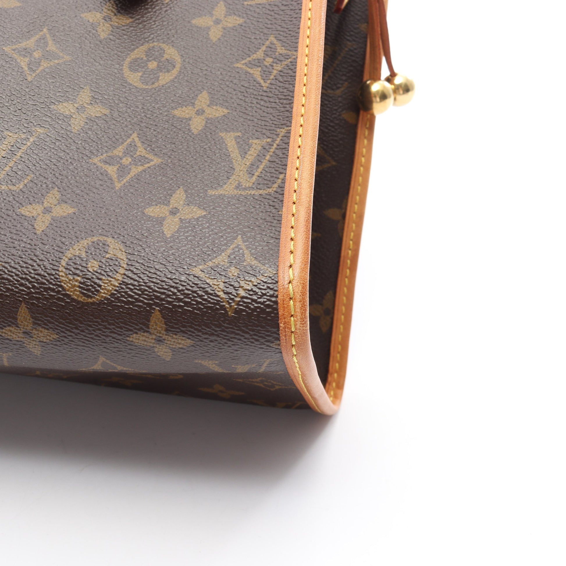 ポパンクール オ モノグラム ショルダーバッグ トートバッグ PVC レザー ブラウン ルイヴィトン バッグ LOUIS VUITTON