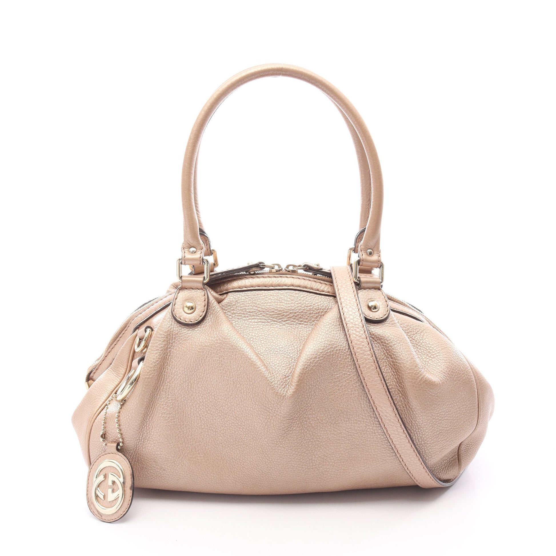 スーキー ハンドバッグ レザー ベージュ 2WAY グッチ バッグ GUCCI