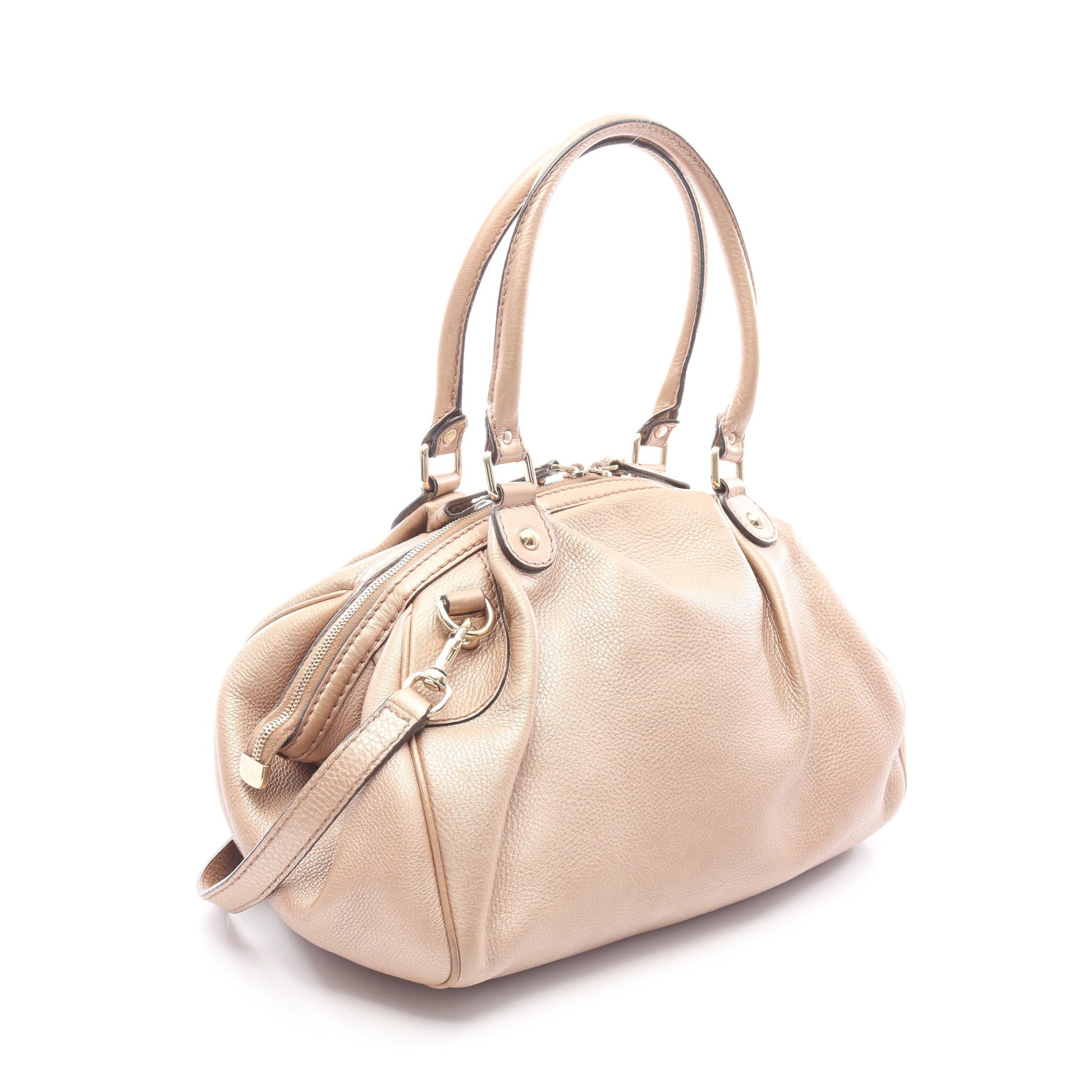スーキー ハンドバッグ レザー ベージュ 2WAY グッチ バッグ GUCCI