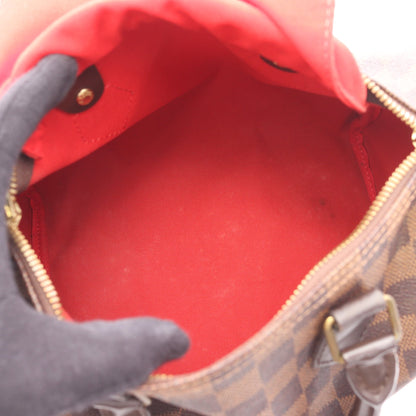 スピーディ バンドリエール 25 ダミエエベヌ ハンドバッグ PVC レザー ブラウン 2WAY ルイヴィトン