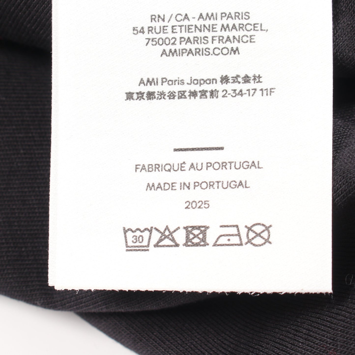 長袖Tシャツ コットン ブラック アミアレクサンドルマテュッシ トップス AMI Alexandre Mattiussi
