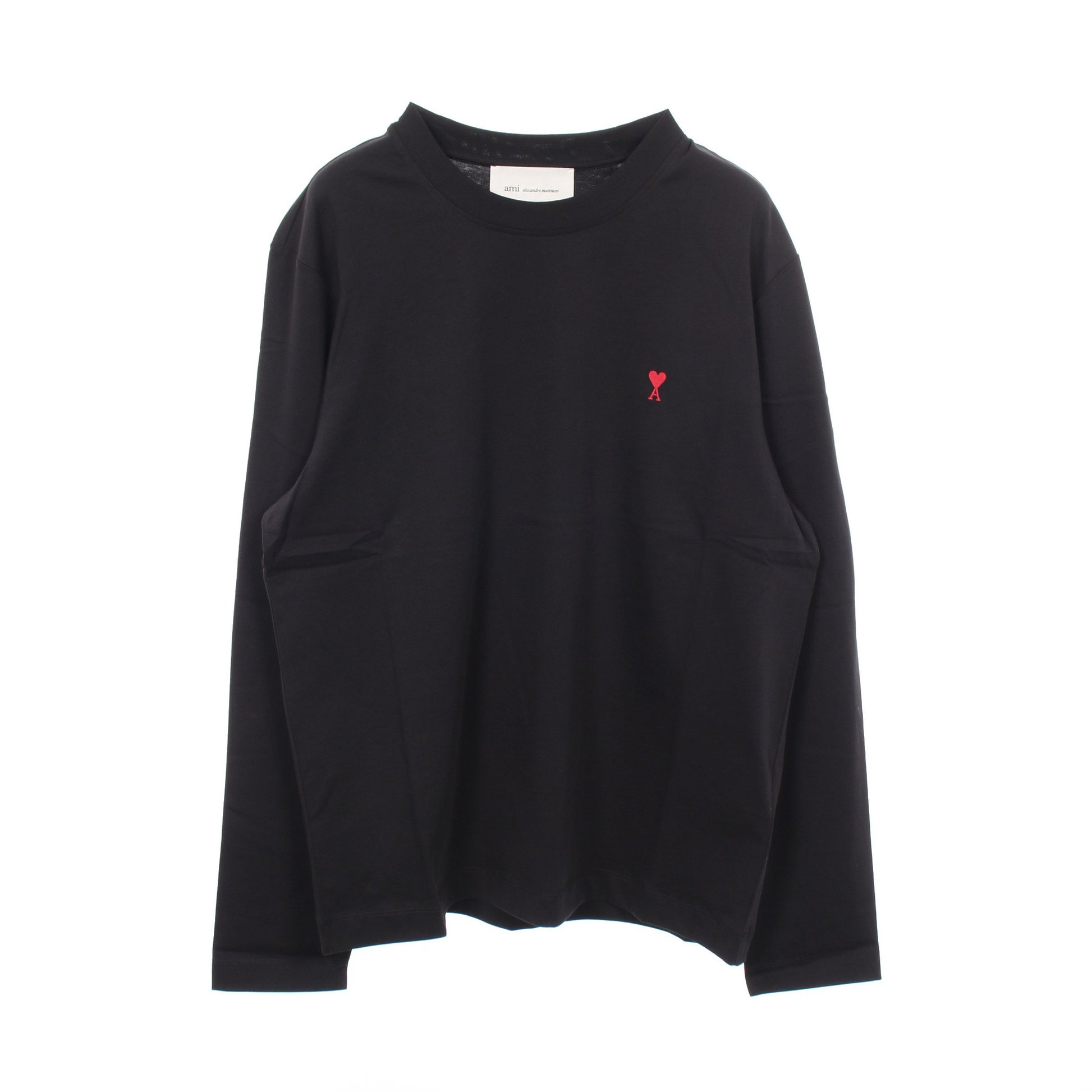 長袖Tシャツ コットン ブラック アミアレクサンドルマテュッシ トップス AMI Alexandre Mattiussi