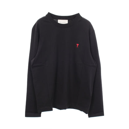 長袖Tシャツ コットン ブラック アミアレクサンドルマテュッシ トップス AMI Alexandre Mattiussi