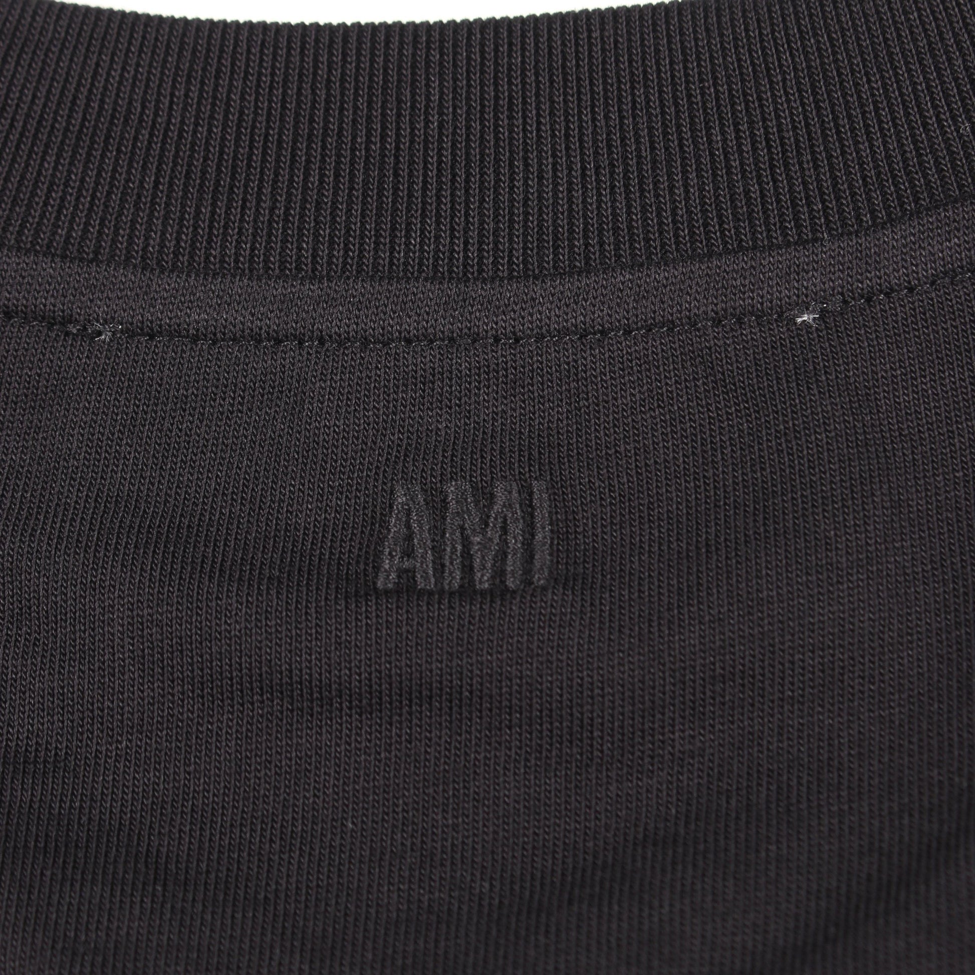 半袖Tシャツ コットン ブラック アミアレクサンドルマテュッシ トップス AMI Alexandre Mattiussi