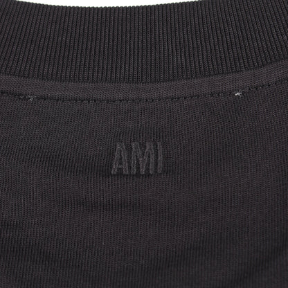 半袖Tシャツ コットン ブラック アミアレクサンドルマテュッシ トップス AMI Alexandre Mattiussi