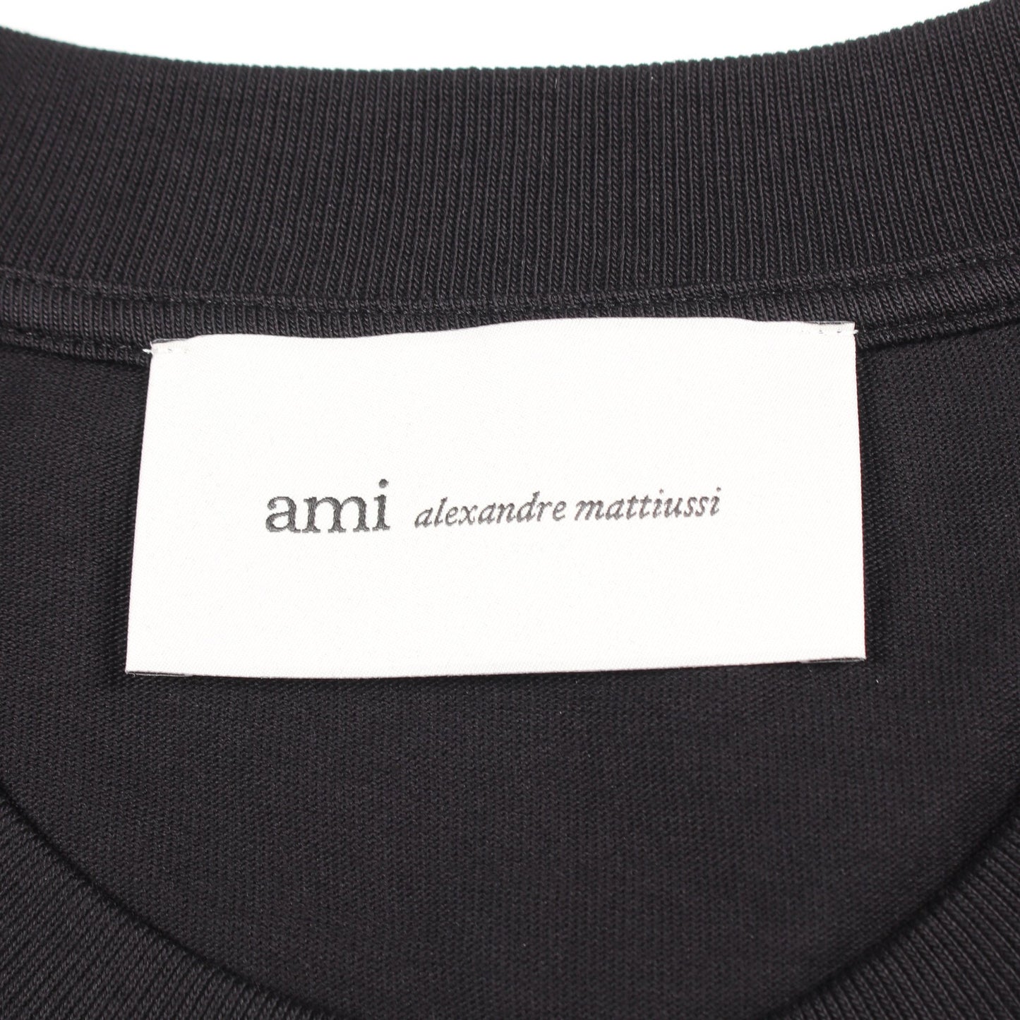 半袖Tシャツ コットン ブラック アミアレクサンドルマテュッシ トップス AMI Alexandre Mattiussi