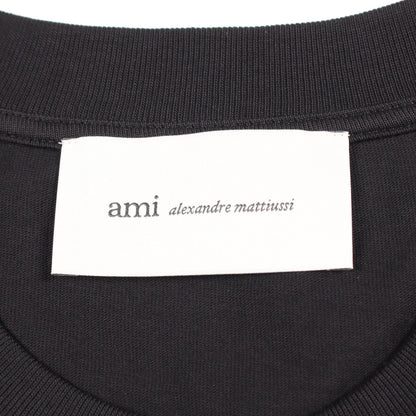 半袖Tシャツ コットン ブラック アミアレクサンドルマテュッシ トップス AMI Alexandre Mattiussi