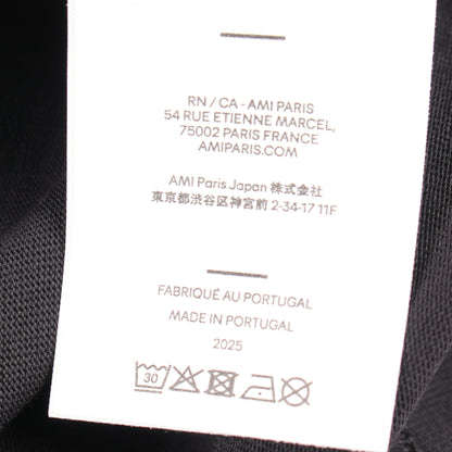 半袖Tシャツ コットン ブラック アミアレクサンドルマテュッシ トップス AMI Alexandre Mattiussi