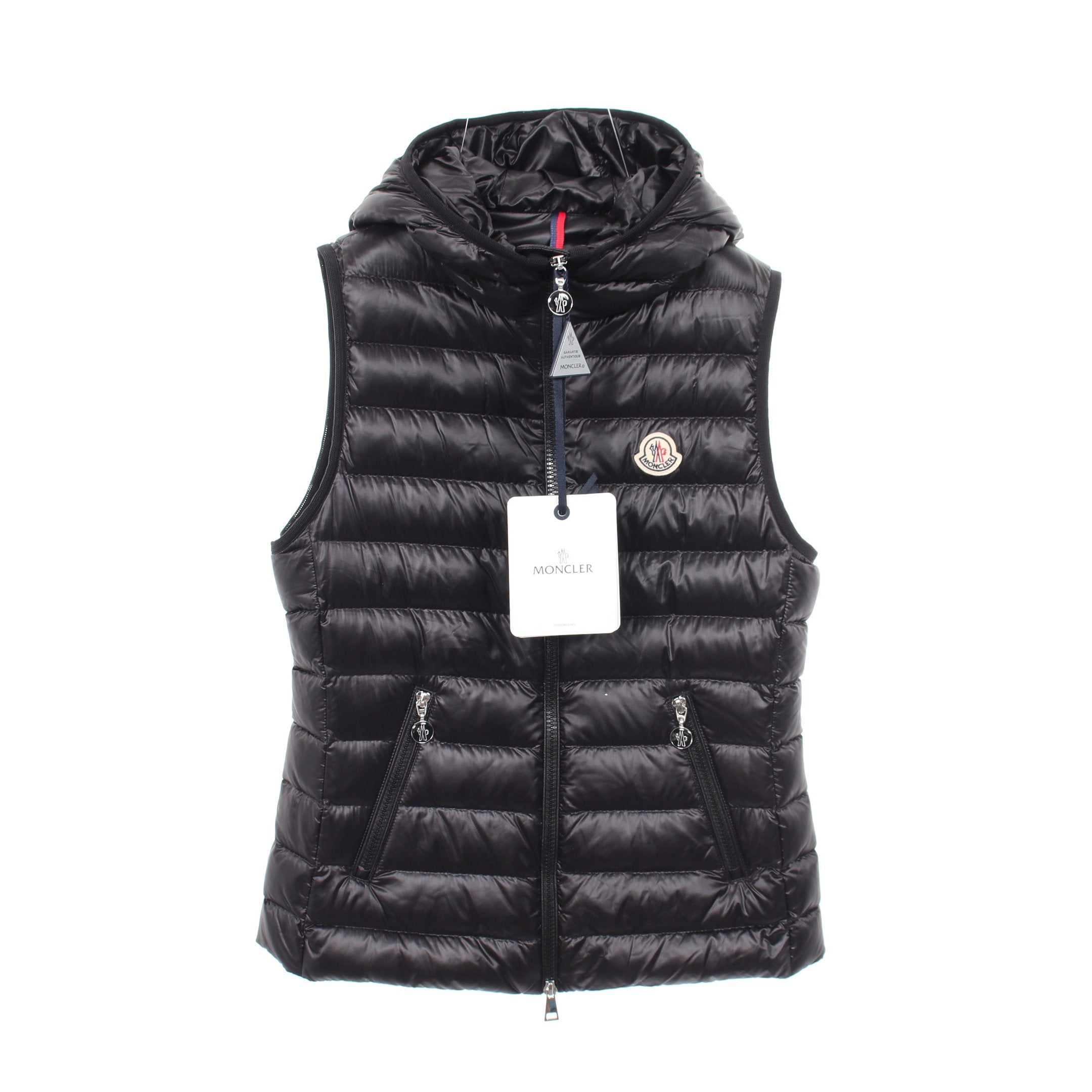 MONCLER ブラック ナイロン ベスト 【公式通販】