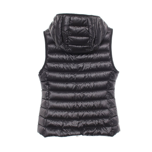 GLYGOSSE ダウンベスト ナイロン ブラック フード付き モンクレール