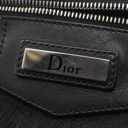 ストリートシック トロッター ショルダーバッグ キャンバス レザー ブラック クリスチャンディオール バッグ Christian Dior