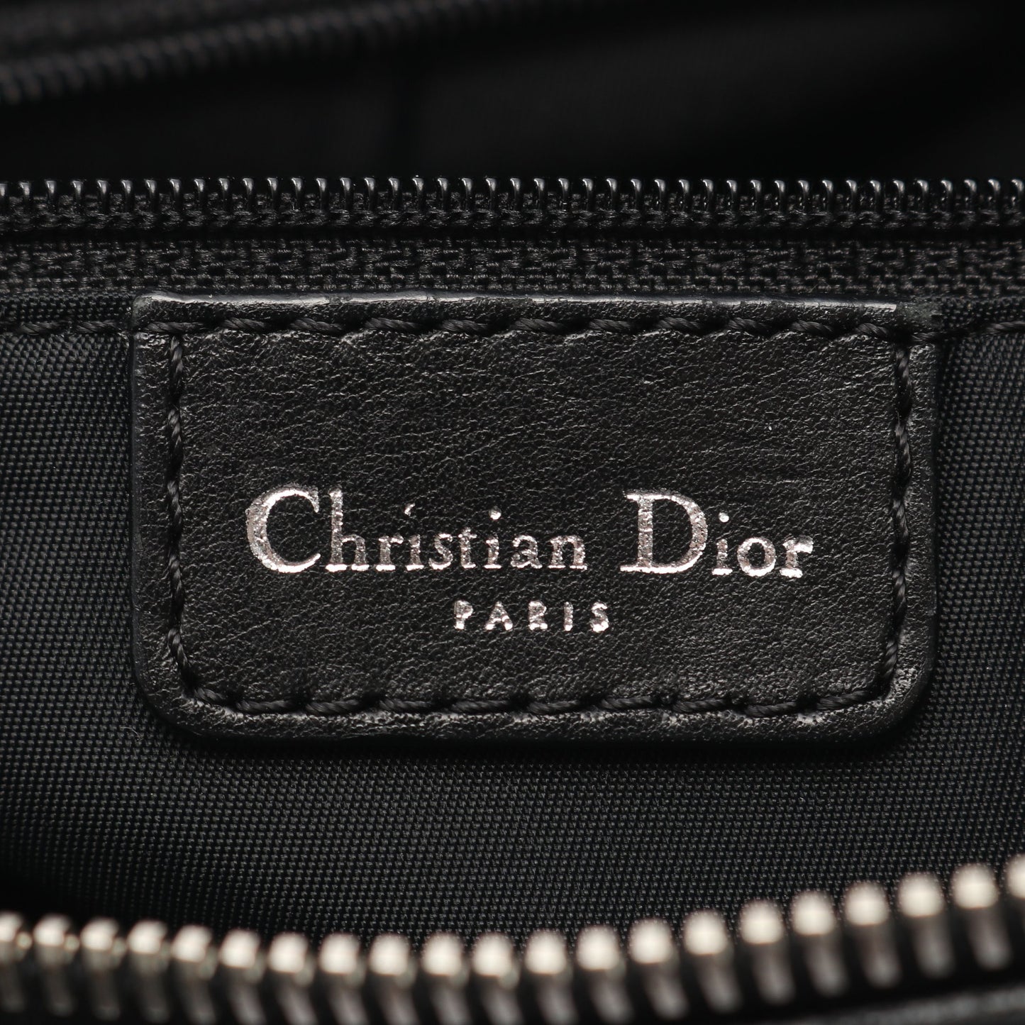 ストリートシック トロッター ショルダーバッグ キャンバス レザー ブラック クリスチャンディオール バッグ Christian Dior