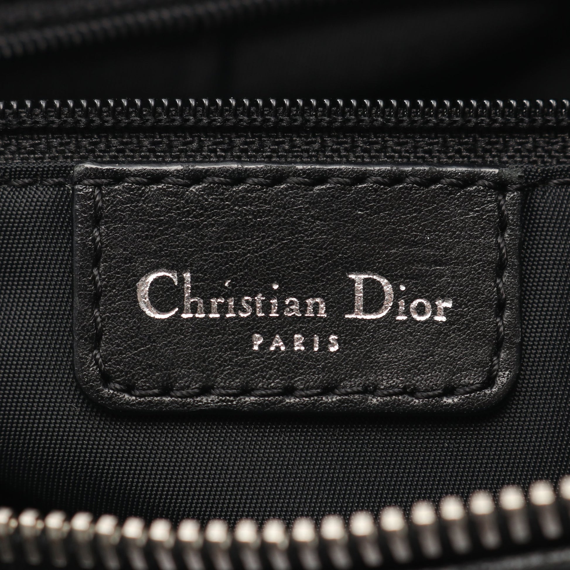 ストリートシック トロッター ショルダーバッグ キャンバス レザー ブラック クリスチャンディオール バッグ Christian Dior