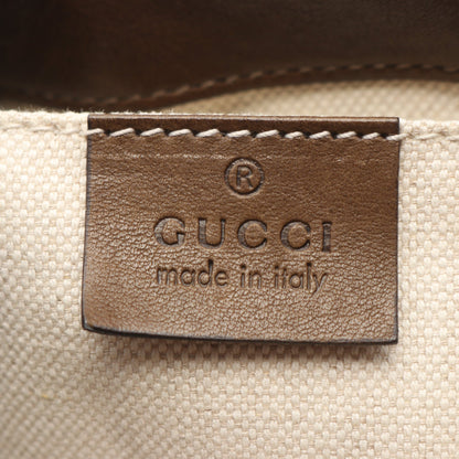 バンブー クレスト チェーンショルダーバッグ レザー ファー カーキブラウン グッチ バッグ GUCCI