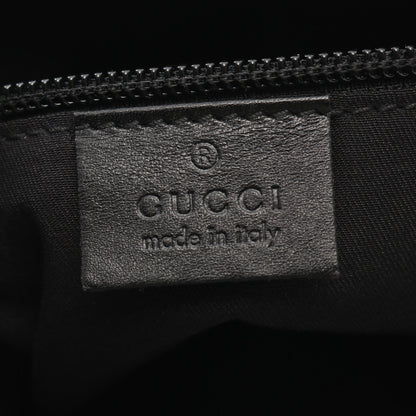 GGキャンバス ショルダーバッグ キャンバス レザー ブラック グッチ バッグ GUCCI