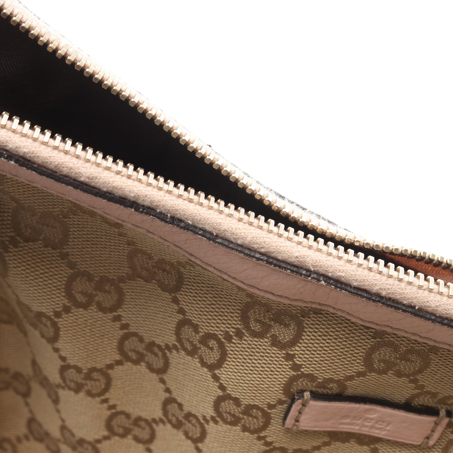 GGキャンバス ショルダーバッグ キャンバス レザー ベージュ ピンク マルチカラー グッチ バッグ GUCCI