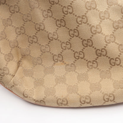 GGキャンバス ショルダーバッグ キャンバス レザー ベージュ ピンク マルチカラー グッチ バッグ GUCCI