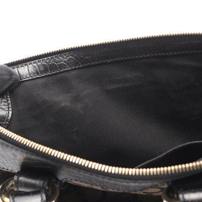 Cマカダム ハンドバッグ キャンバス レザー ベージュ ブラック 2WAY セリーヌ バッグ CELINE