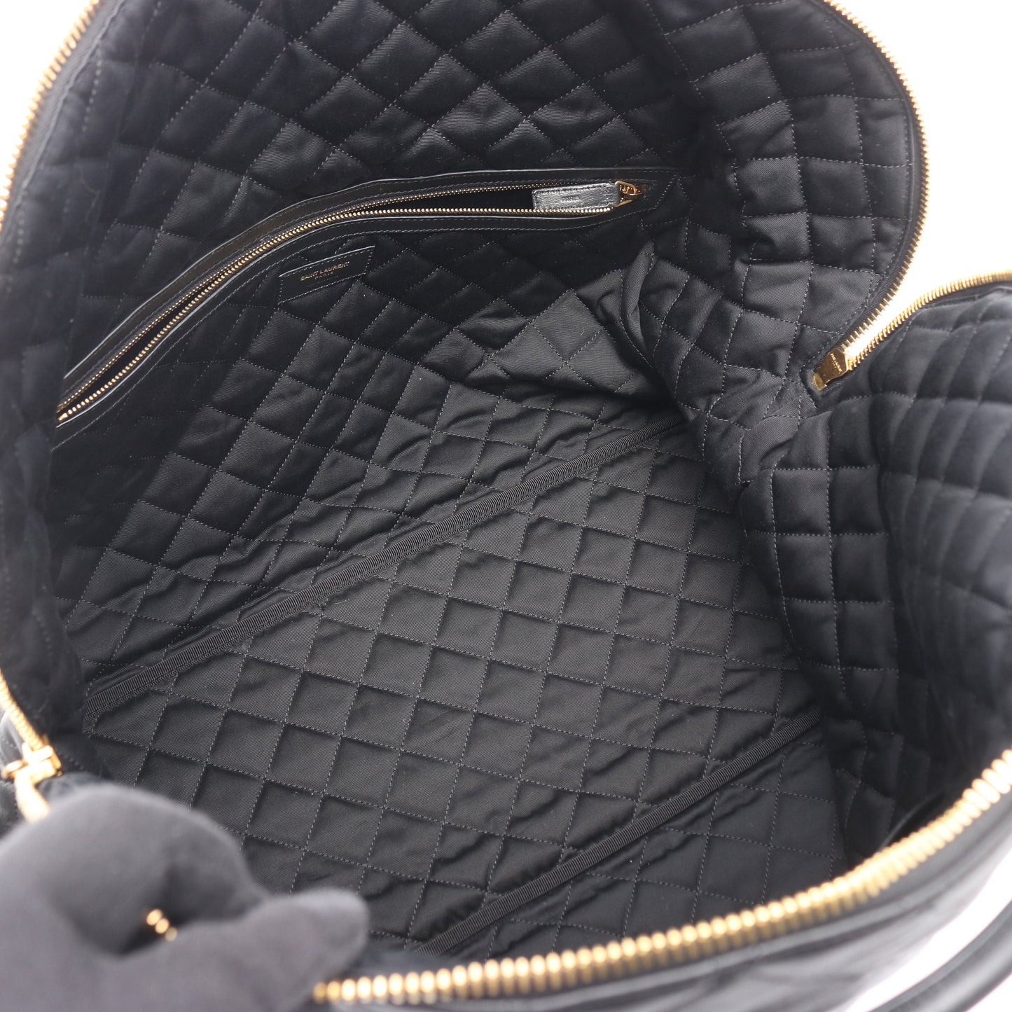 ES ジャイアント トラベルバッグ ボストンバッグ レザー ブラック 2WAY サンローランパリ バッグ SAINT LAURENT PARIS