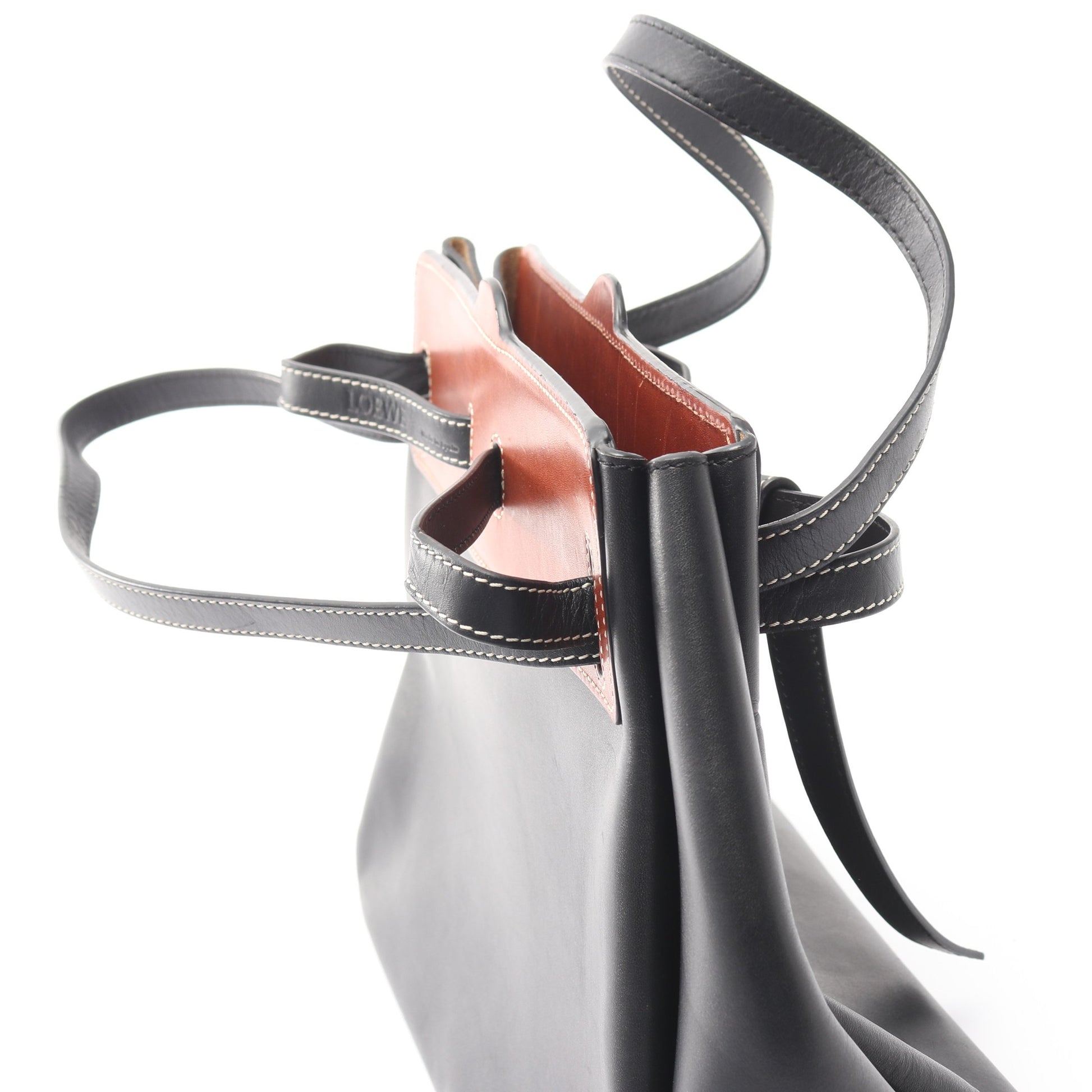 LAZO ラゾ ショルダーバッグ トートバッグ レザー ブラック ブラウン ロエベ バッグ LOEWE