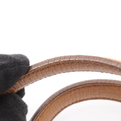 ハンドバッグ ロゴ型押し レザー ベージュ ロエベ バッグ LOEWE