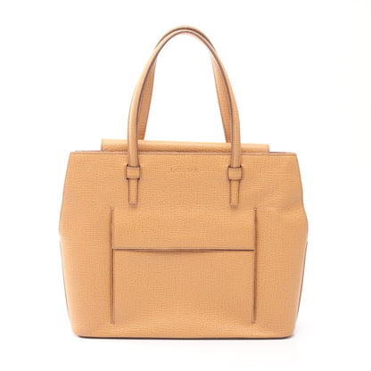 ハンドバッグ ロゴ型押し レザー ベージュ ロエベ バッグ LOEWE