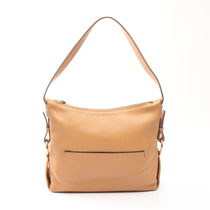 ショルダーバッグ ロゴ型押し レザー ベージュ ロエベ バッグ LOEWE