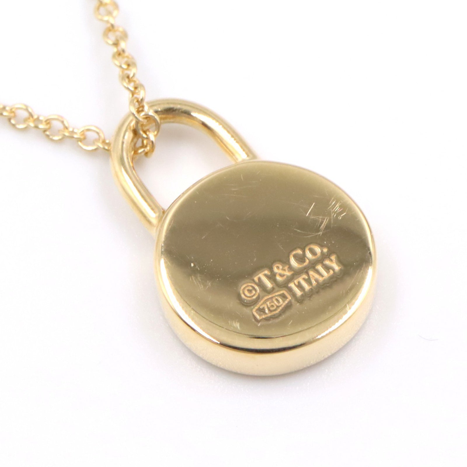 1837ラウンドロック 1PD ネックレス ネックレス K18YG ダイヤモンド イエローゴールド クリア ティファニー アクセサリー TIFFANY & Co.