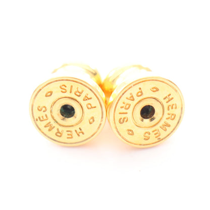 MINI POP H ミニポップアッシュ ピアス GP ゴールド ピンクベージュ エルメス アクセサリー HERMES