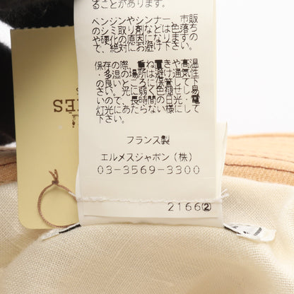 ハット リネン レザー ベージュ エルメス 財布・小物 HERMES