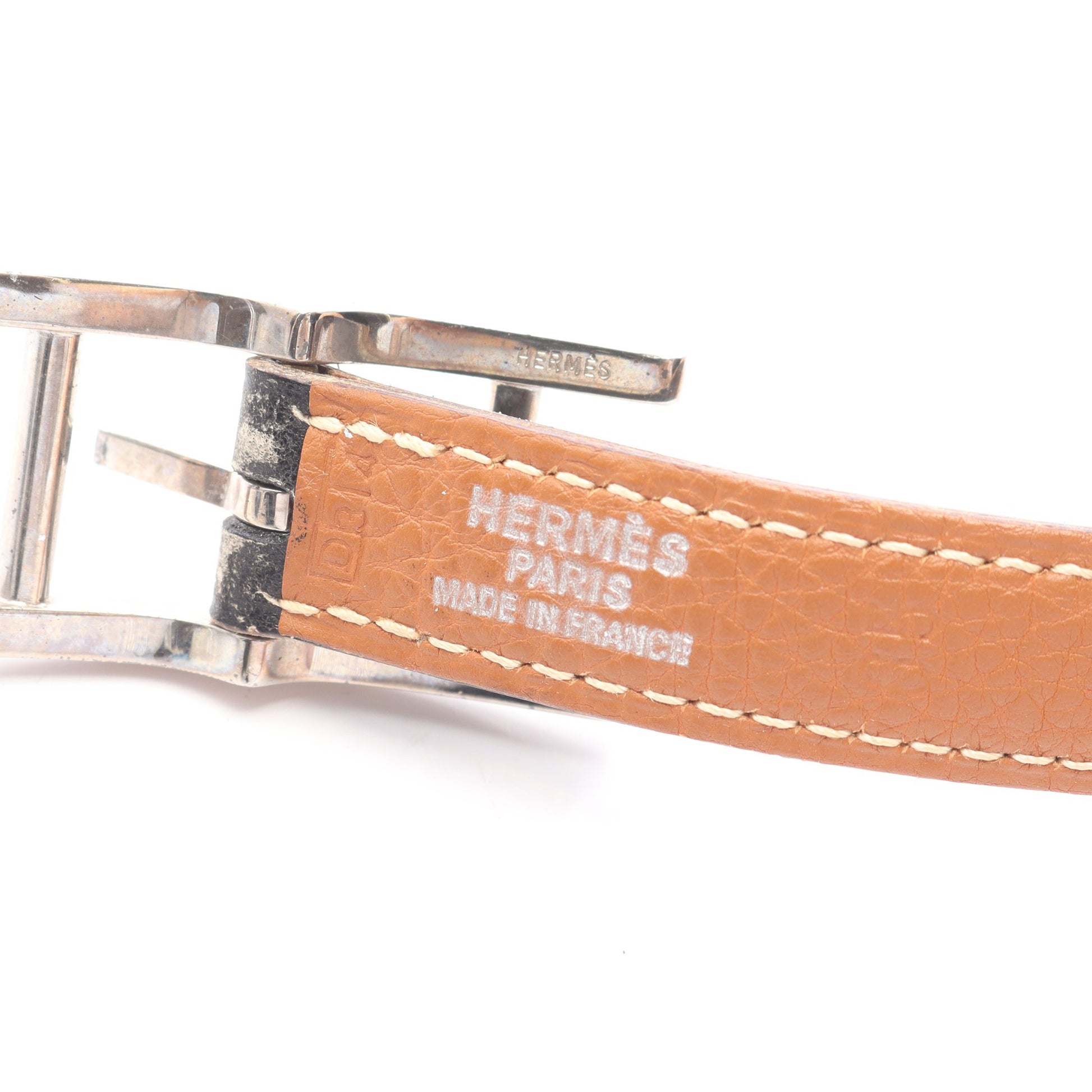 アピ ベルト レザー ブラック ブラウン シルバー金具 □D刻印 エルメス 財布・小物 HERMES