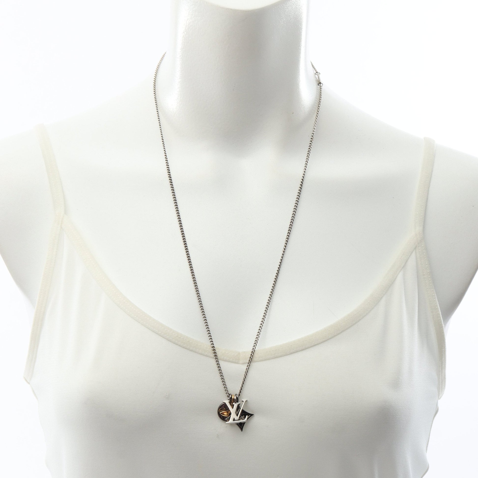 ペンダントLV インスティンクト ネックレス GP シルバー ゴールド ルイヴィトン アクセサリー LOUIS VUITTON